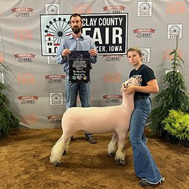 Reserve Champion Speckle Commercial Ewe
2023 Clay County Fair