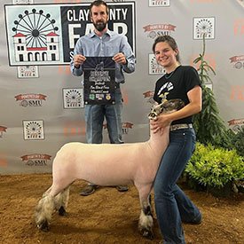 Reserve Champion Speckle Market Lamb
2023 Clay County Fair