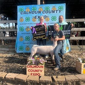 Grand Champion Commercisl Ewe
2024 Calhoun County Fair