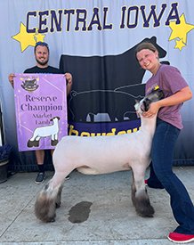 Reserve Champion Market Lamb
2025 Central Iowa Showdown